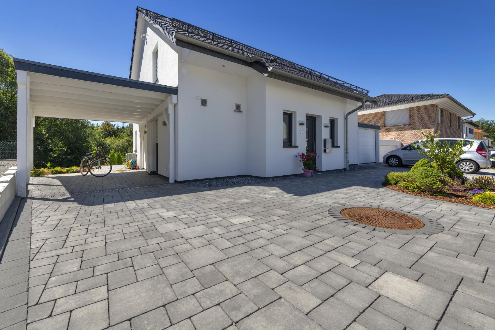 Germania antik Aqua 8 cm Wilder Verband grau/anthrazit