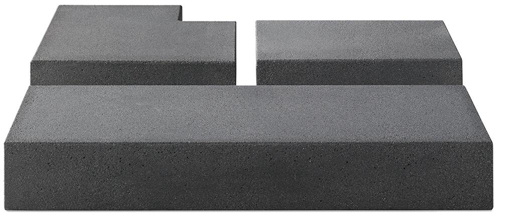 Vios-Stufe 50/50/35/15 90°-Ecke feingestrahlt