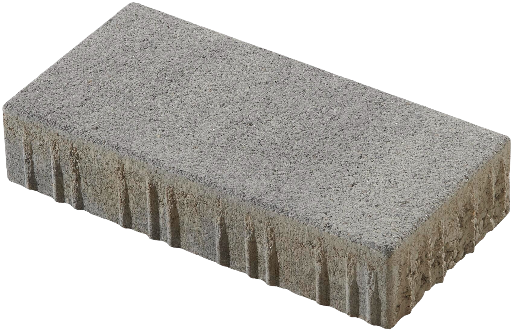 Grauer rechteckiger Betonblock für vielseitige Bauanwendungen